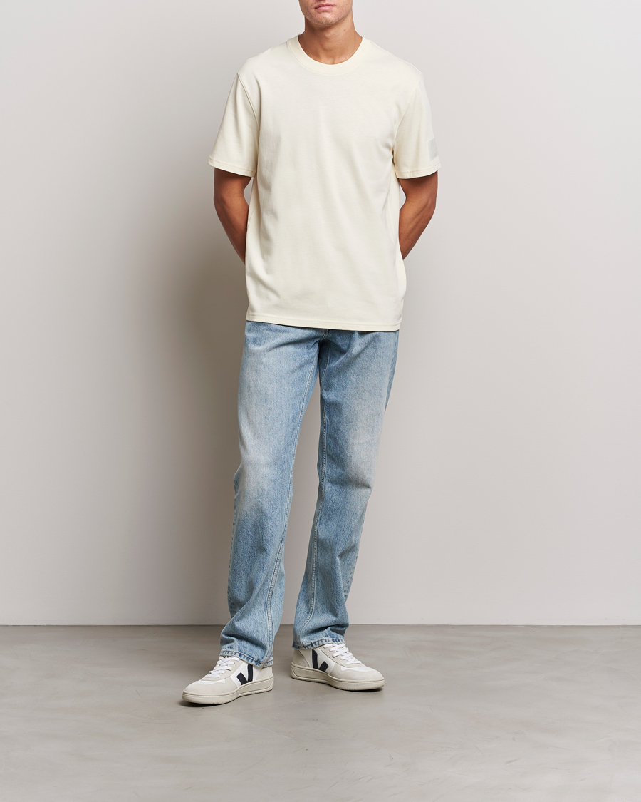 Herre | T-Shirts | AMI | Fade Out Crew Neck T-Shirt Ivory