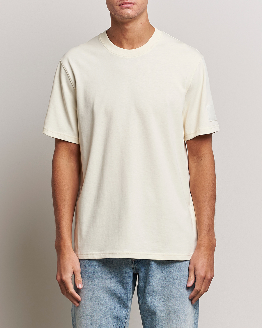 Herre | T-Shirts | AMI | Fade Out Crew Neck T-Shirt Ivory