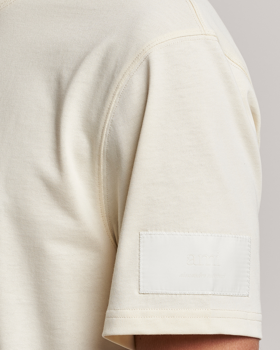 Herre | T-Shirts | AMI | Fade Out Crew Neck T-Shirt Ivory