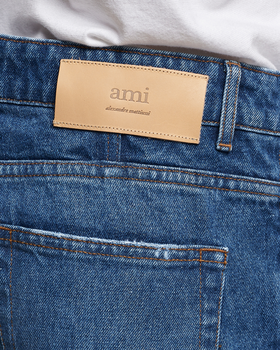 Herre | Jeans | AMI | Straight Fit Jeans Used Blue