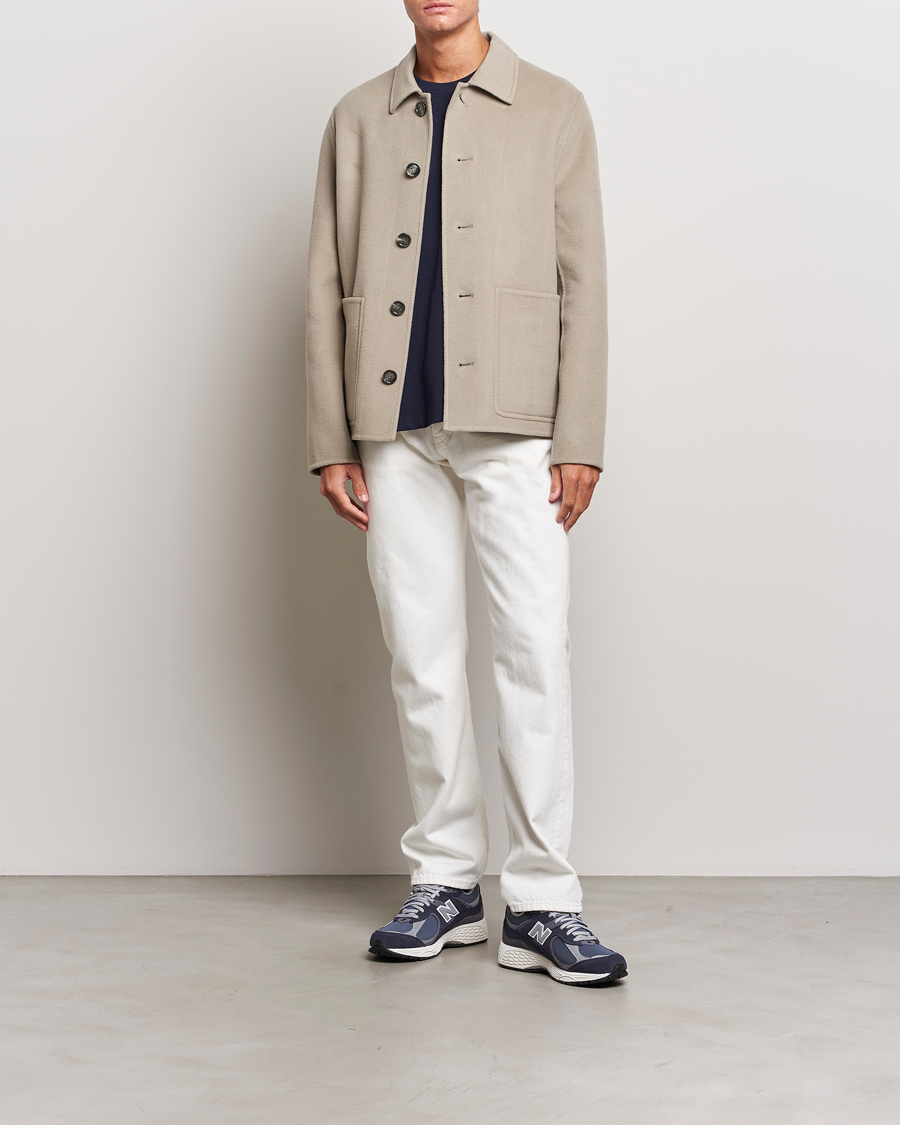 Herre | Jakker | AMI | Wool/Cashmere Short Coat Argile Beige