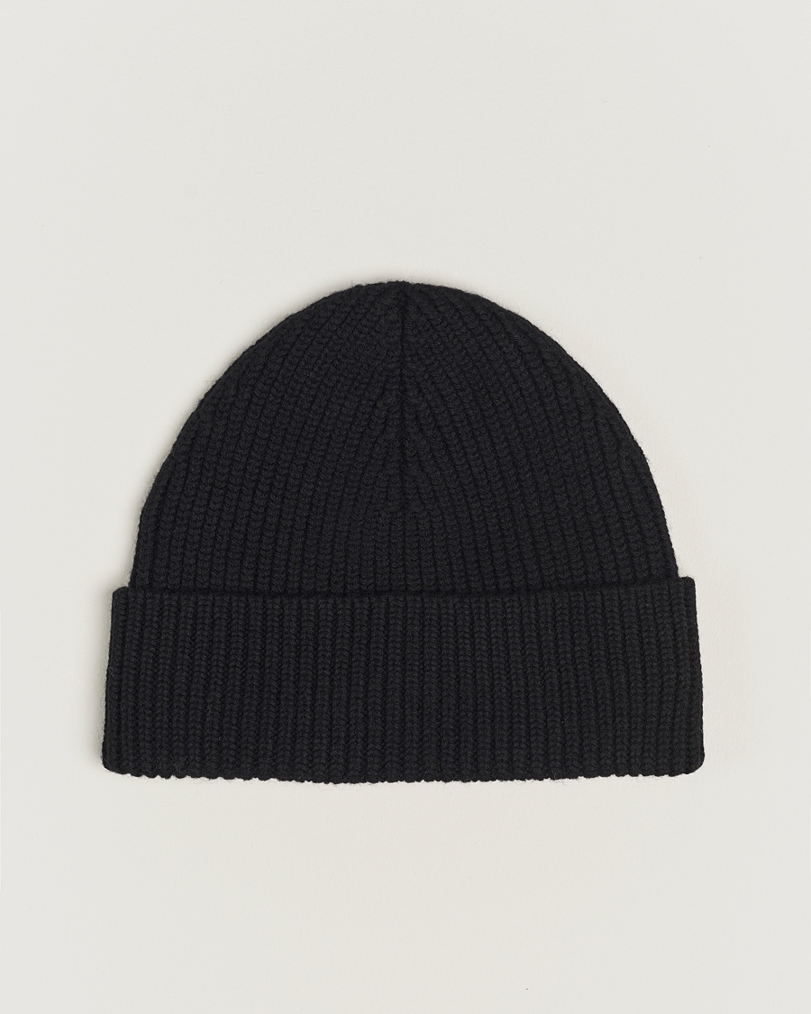 Herre | AMI Heart Logo Beanie Black | AMI | Heart Logo Beanie Black