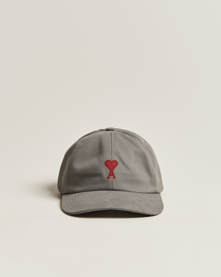 Herre | | AMI | Heart Logo Cap Mineral Grey