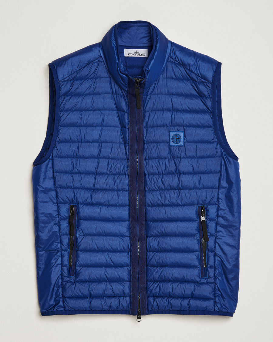 Herre | Jakker | Stone Island | Recycled Nylon Down-TC Vest Bright Blue
