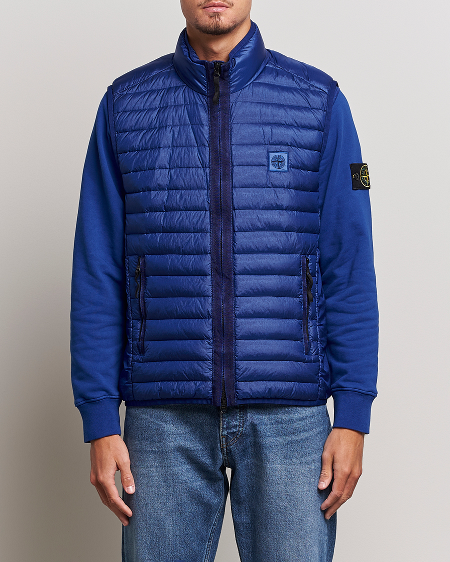 Herre | Jakker | Stone Island | Recycled Nylon Down-TC Vest Bright Blue