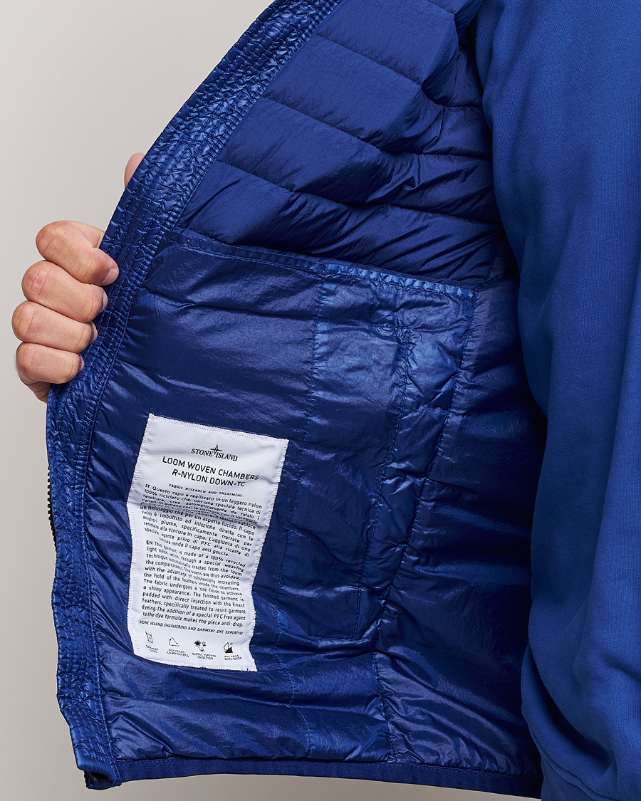 Herre | Jakker | Stone Island | Recycled Nylon Down-TC Vest Bright Blue