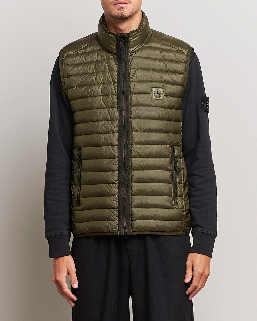 Herre | Jakker | Stone Island | Recycled Nylon Down-TC Vest Olive