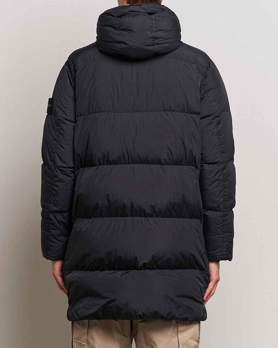 Herre | Jakker | Stone Island | Garment Dyed Recycled Nylon Long Down Jacket Black