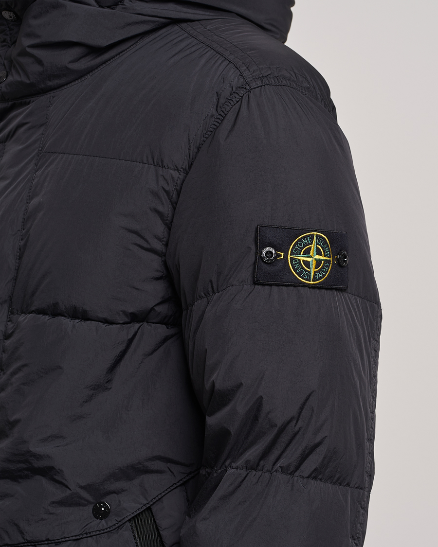 Herre | Jakker | Stone Island | Garment Dyed Recycled Nylon Long Down Jacket Black