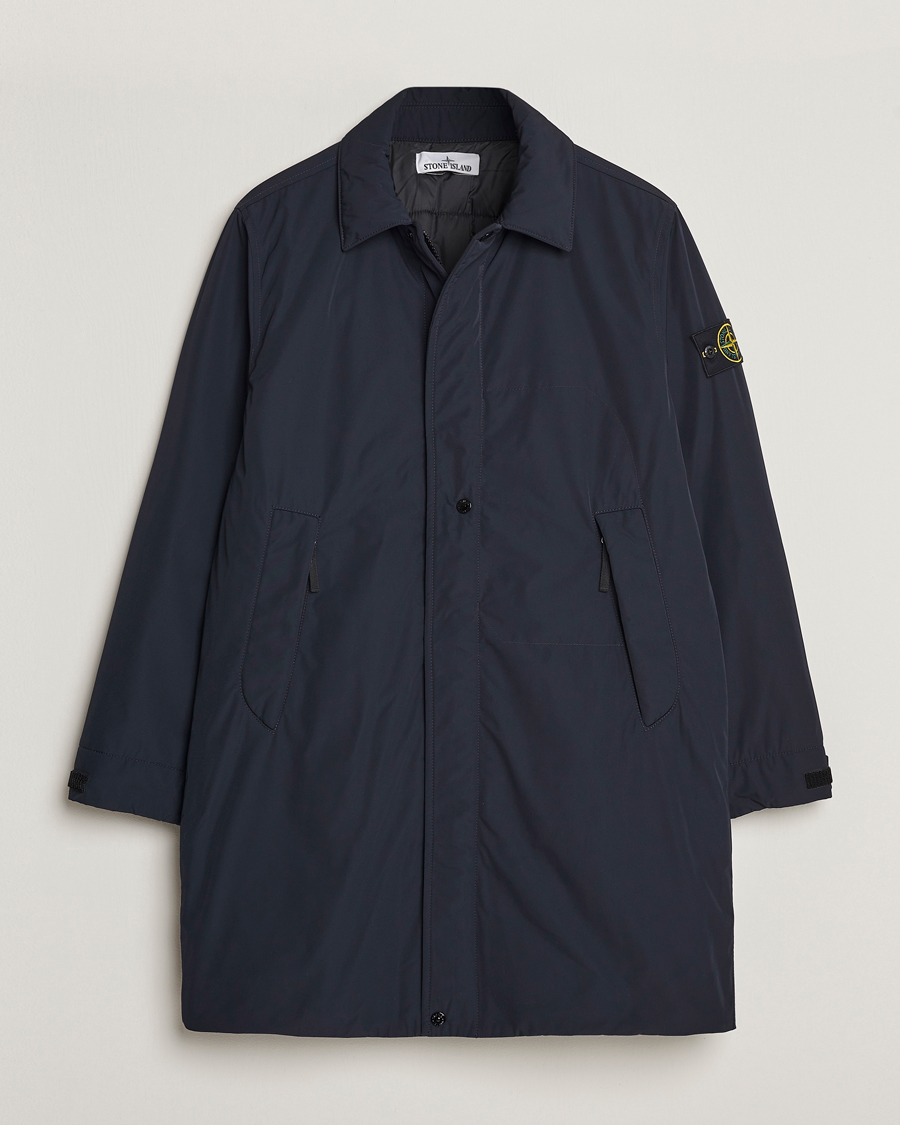 Herre | Jakker | Stone Island | Micro Twill Coat Navy Blue