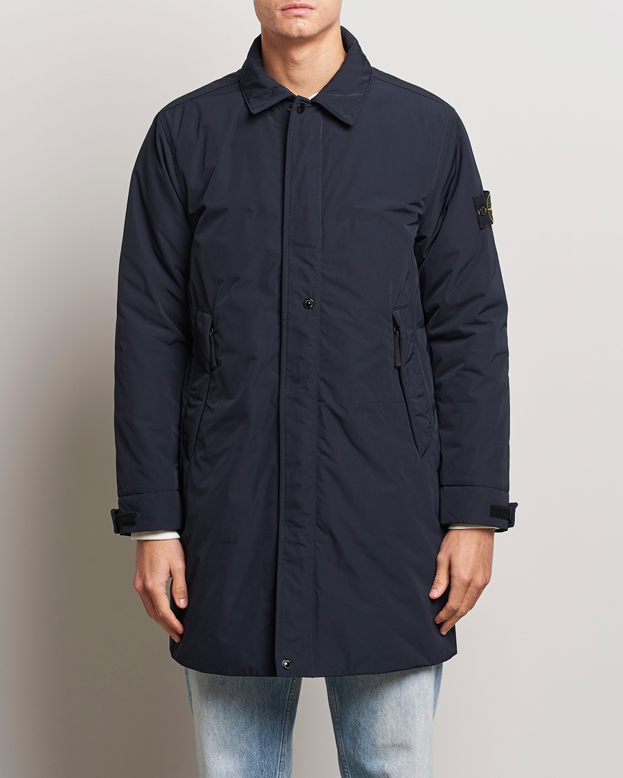 Herre | Nye varemerker | Stone Island | Micro Twill Coat Navy Blue