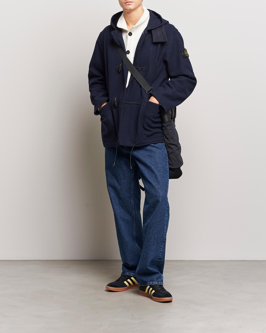 Herre | Jakker | Stone Island | Panno Speciale Dufflejacket Blue Marine