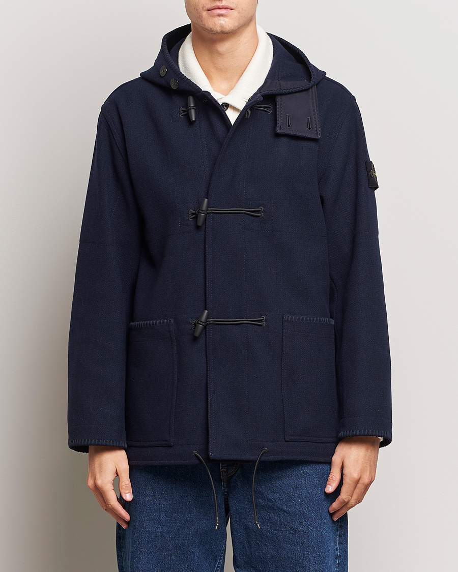 Herre | Jakker | Stone Island | Panno Speciale Dufflejacket Blue Marine