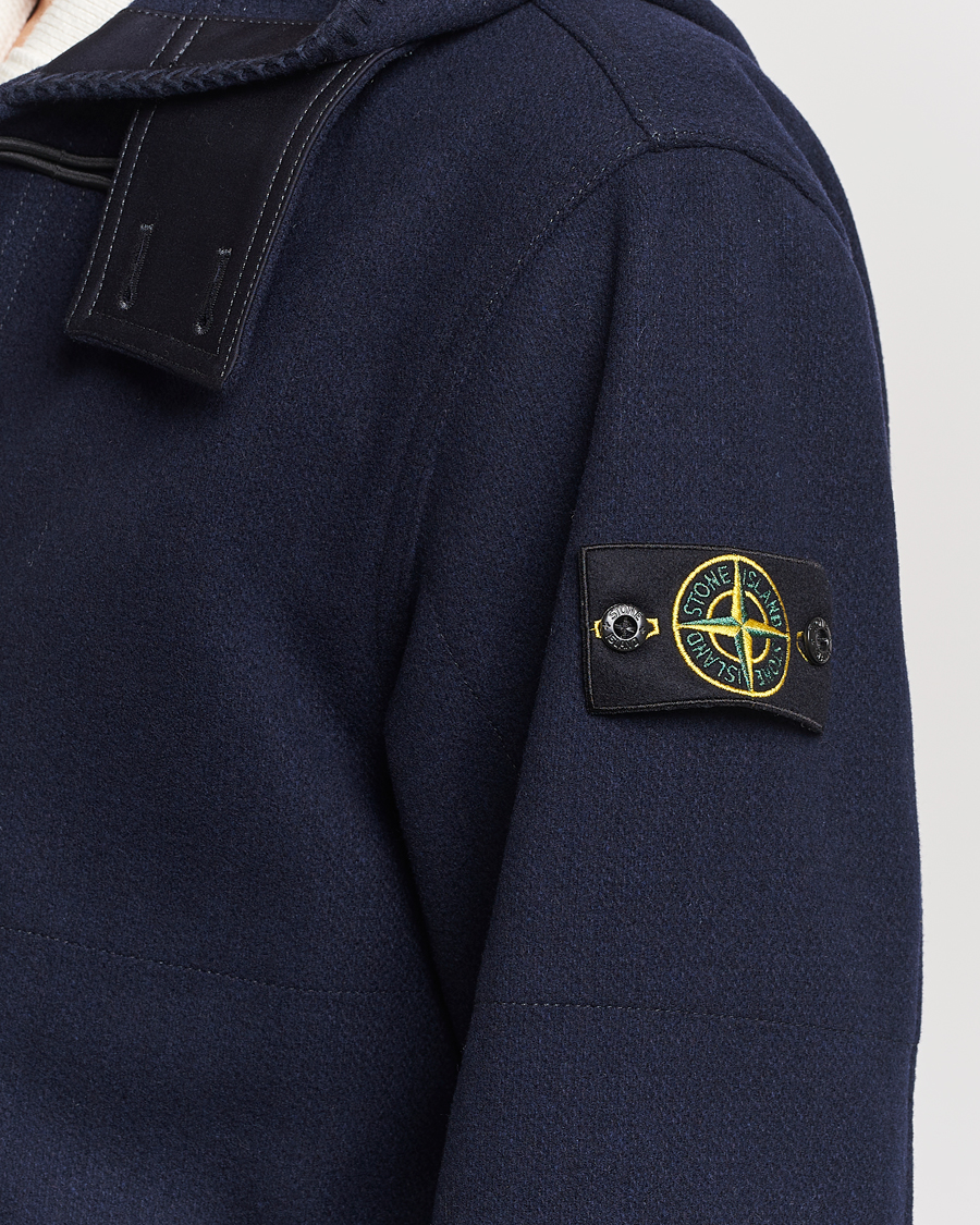 Herre | Jakker | Stone Island | Panno Speciale Dufflejacket Blue Marine