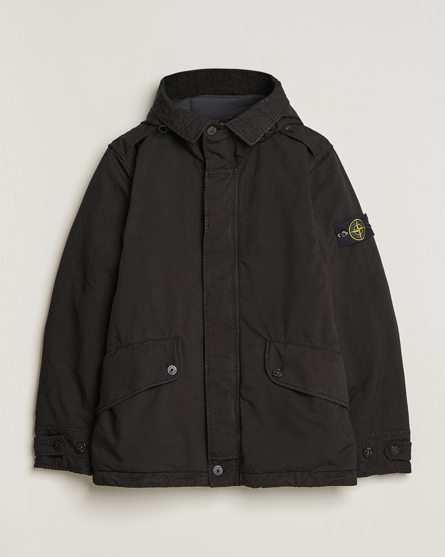 Herre | Jakker | Stone Island | David-TC Hooded jacket Black