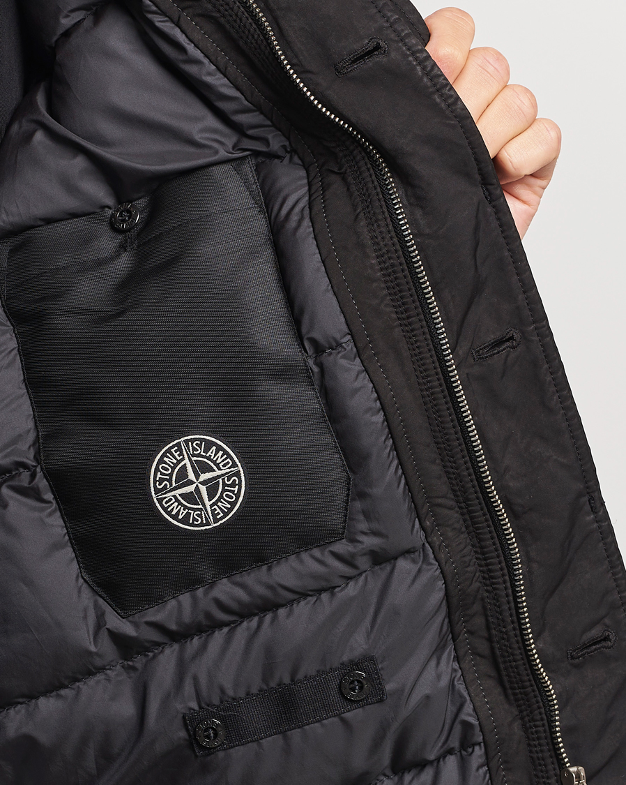 Herre | Jakker | Stone Island | David-TC Hooded jacket Black
