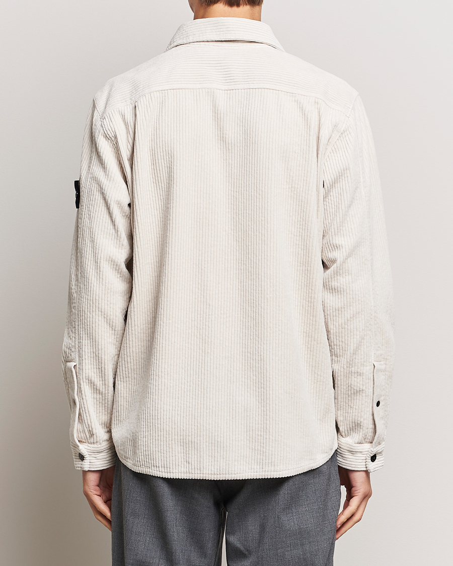Herre | Skjorter | Stone Island | Garment Dyed Corduroy Overshirt Plaster