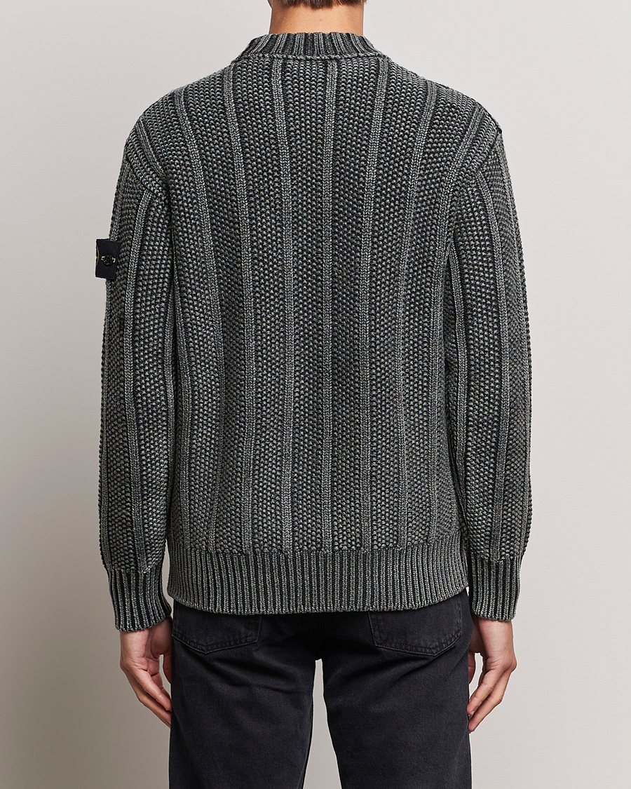 Herre | Gensere | Stone Island | Knitted Wool Crewneck Black