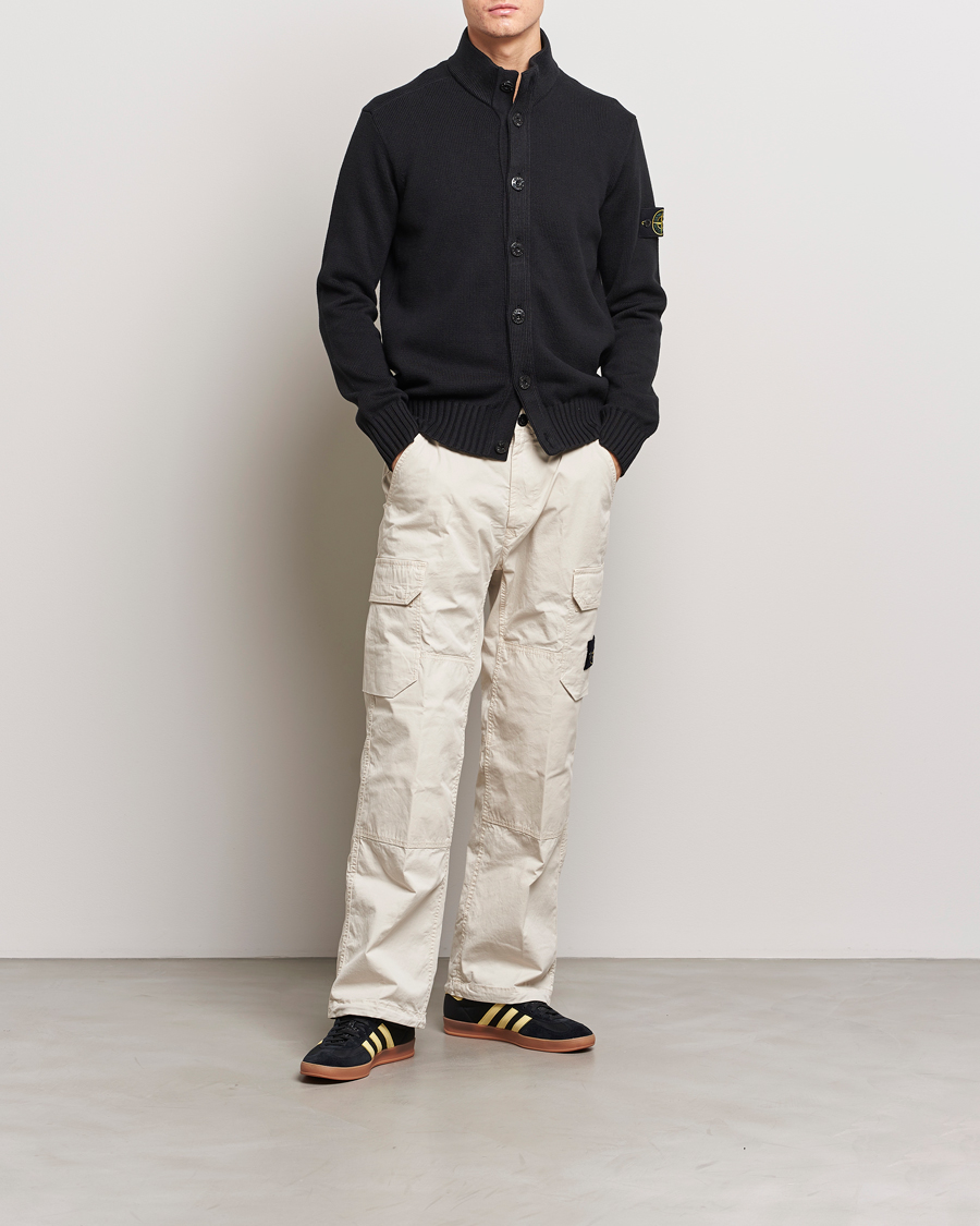 Herre | Gensere | Stone Island | Winter Cotton Cardigan Black