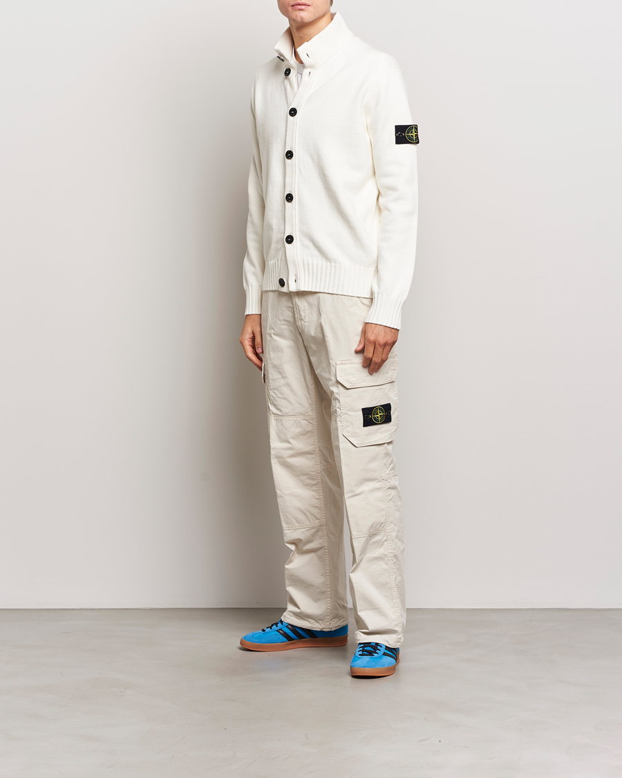 Herre | Gensere | Stone Island | Winter Cotton Cardigan Natural