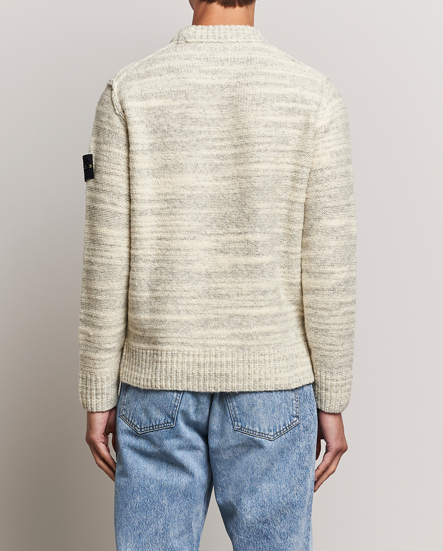 Herre | Gensere | Stone Island | Knitted Wool/Nylon Sweater Plaster