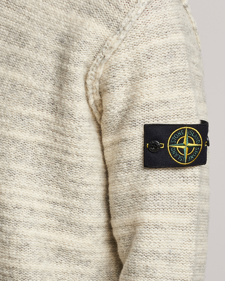 Herre | Gensere | Stone Island | Knitted Wool/Nylon Sweater Plaster