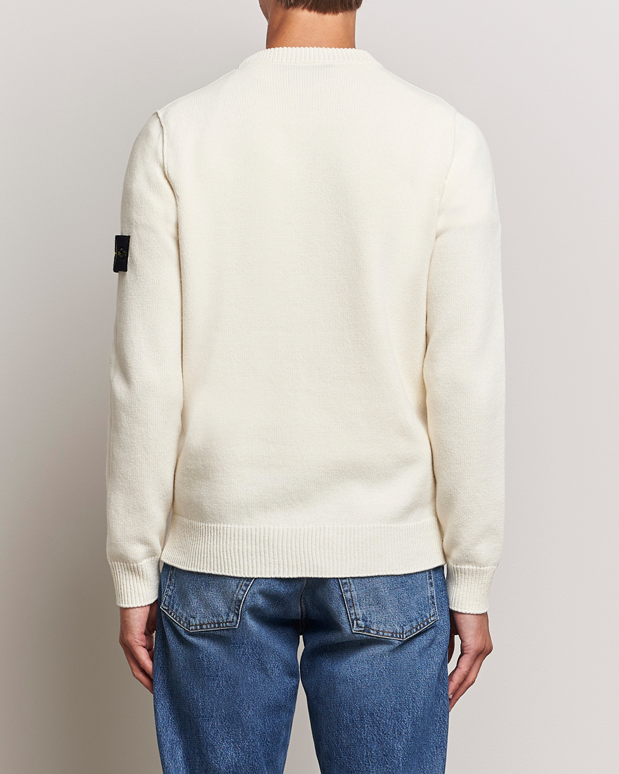 Herre | Gensere | Stone Island | Knitted Lambwool Sweater Natural