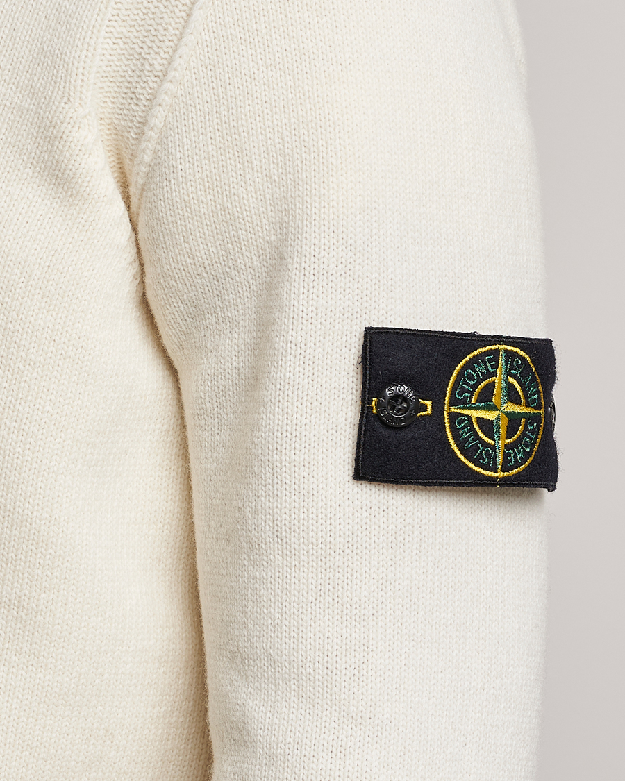 Herre | Gensere | Stone Island | Knitted Lambwool Sweater Natural