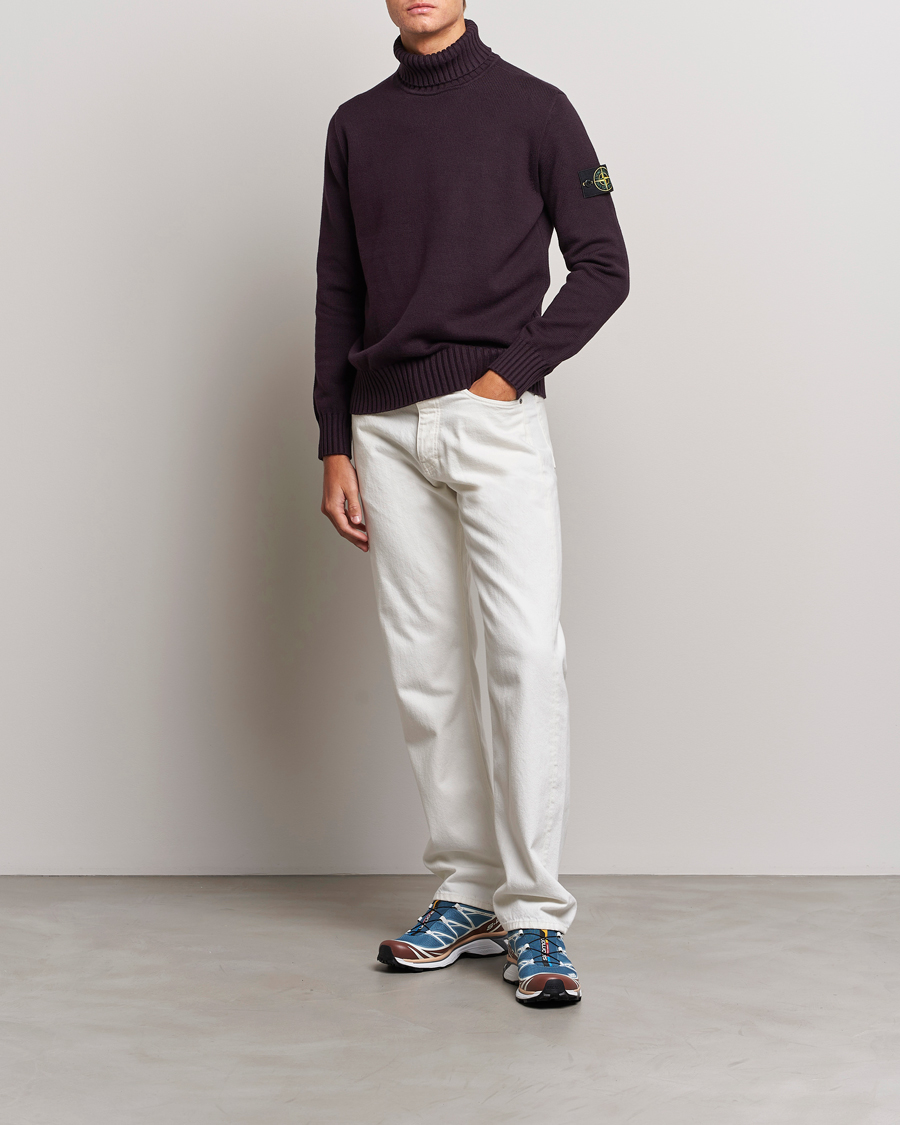 Herre | Gensere | Stone Island | Winter Cotton Polo Dark Burgundy