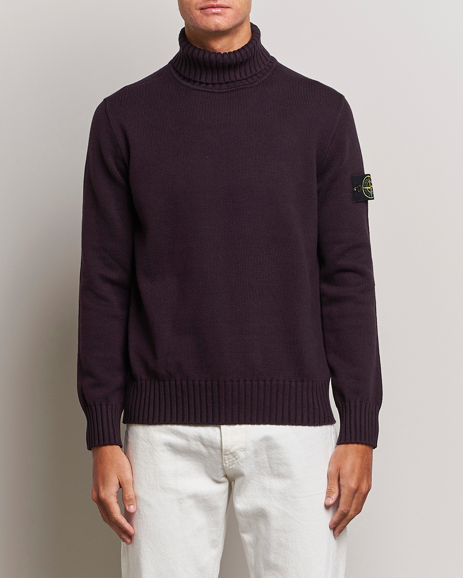 Herre |  | Stone Island | Winter Cotton Polo Dark Burgundy