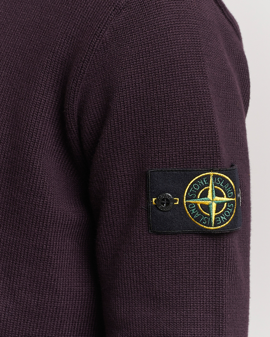 Herre | Gensere | Stone Island | Winter Cotton Polo Dark Burgundy