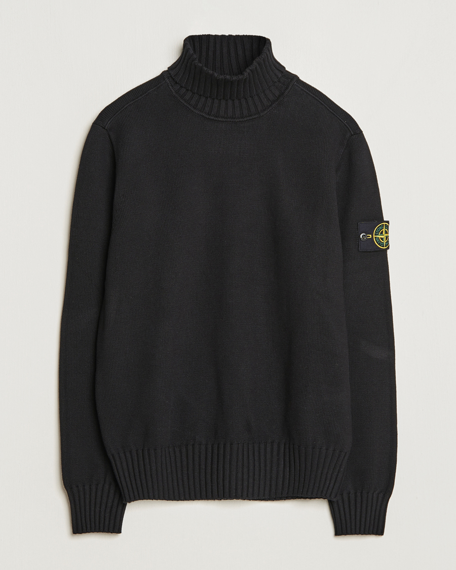 Herre | Gensere | Stone Island | Winter Cotton Polo Black