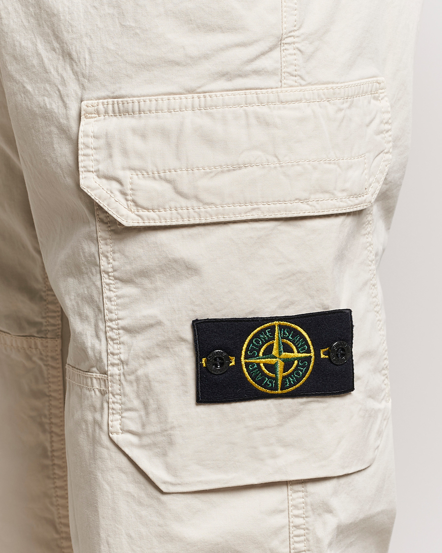 Herre | Bukser | Stone Island | Stretch Cotton Gabardine Cargo Pants Plaster