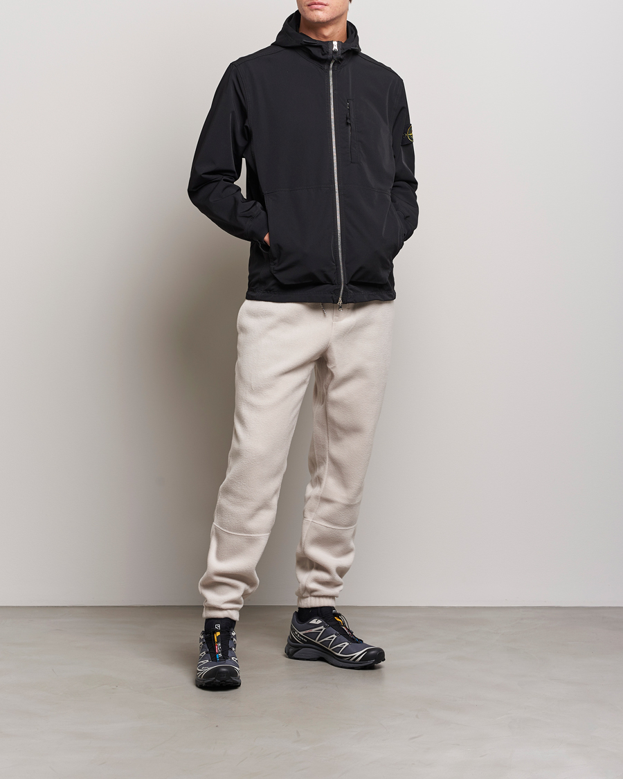 Herre | Gensere | Stone Island | Garment Dyed Recycled Nylon Full Zip Black