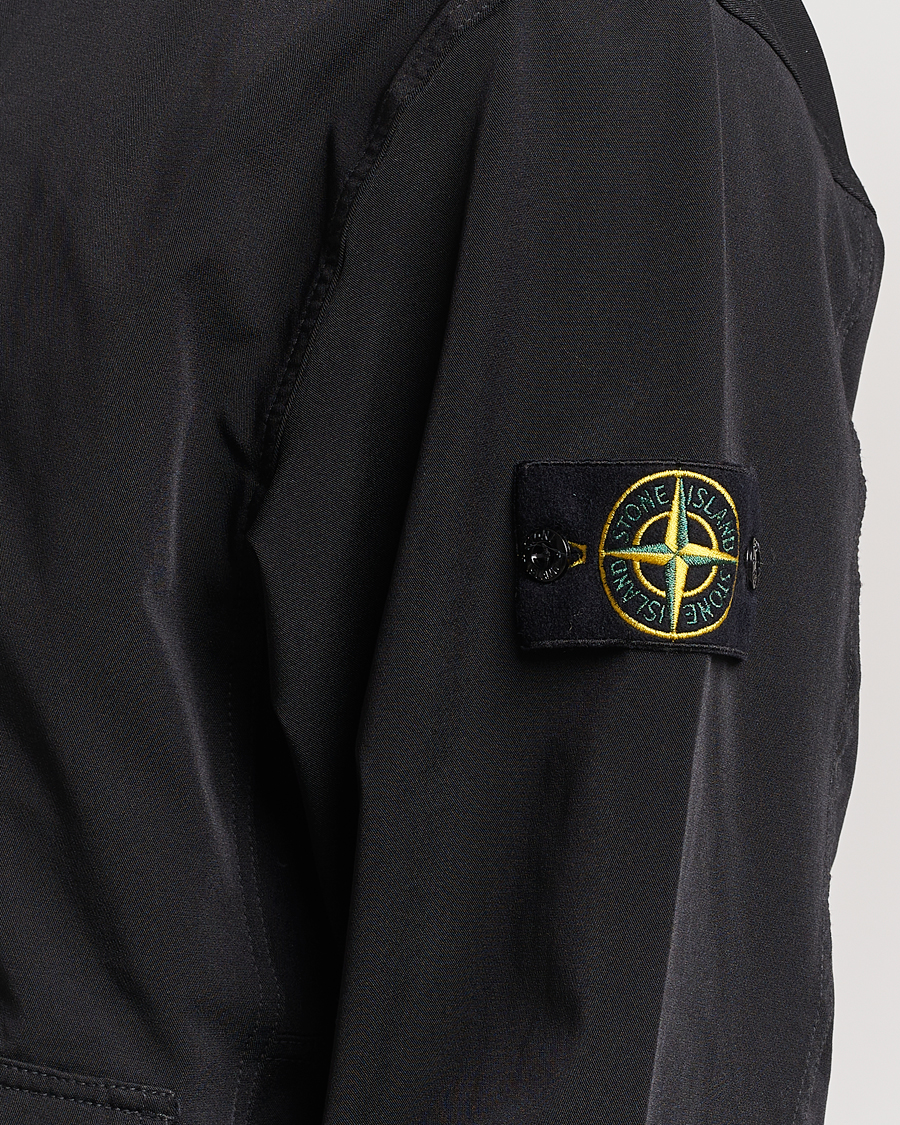 Herre | Gensere | Stone Island | Garment Dyed Recycled Nylon Full Zip Black
