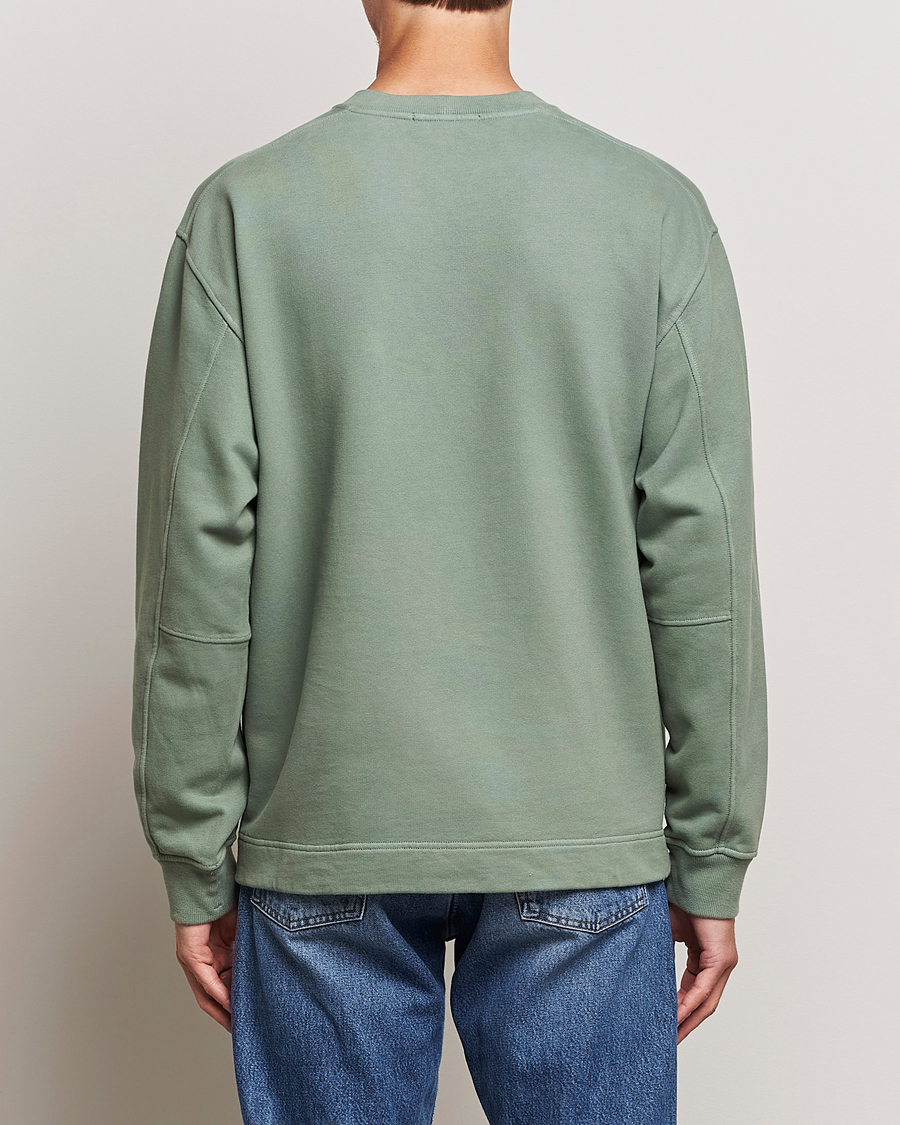 Herre | Gensere | Stone Island | Garment Dyed Fleece Logo Sweatshirt Sage