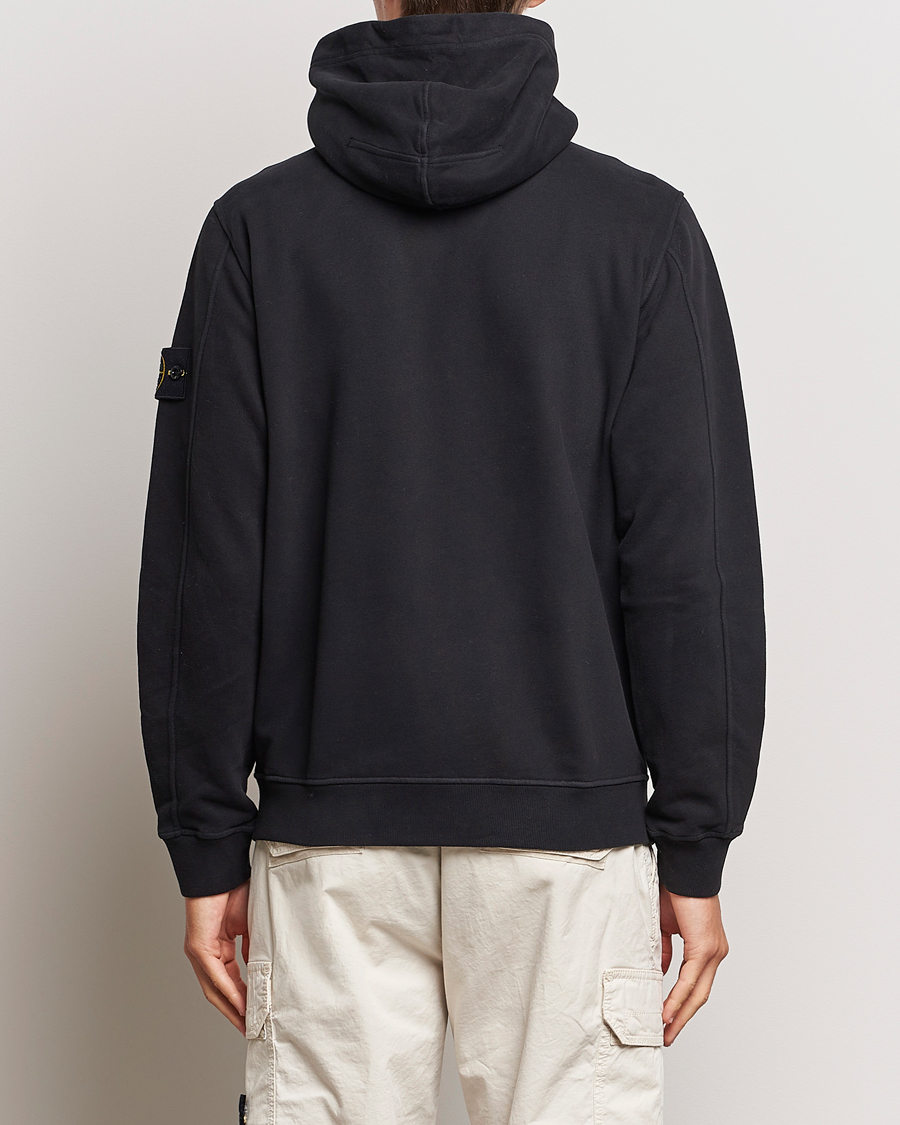 Herre | Gensere | Stone Island | Garment Dyed Fleece Hooded Full Zip Black