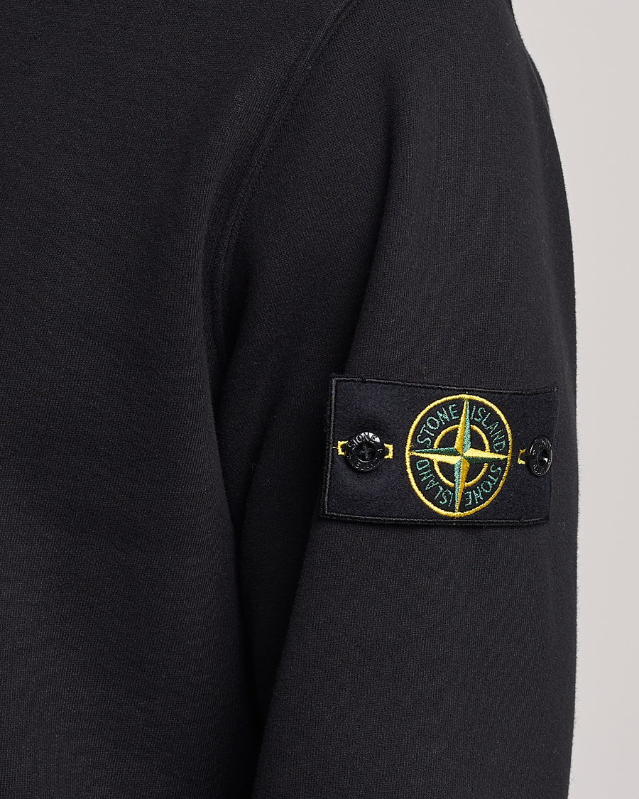 Herre | Gensere | Stone Island | Garment Dyed Fleece Half Zip Black