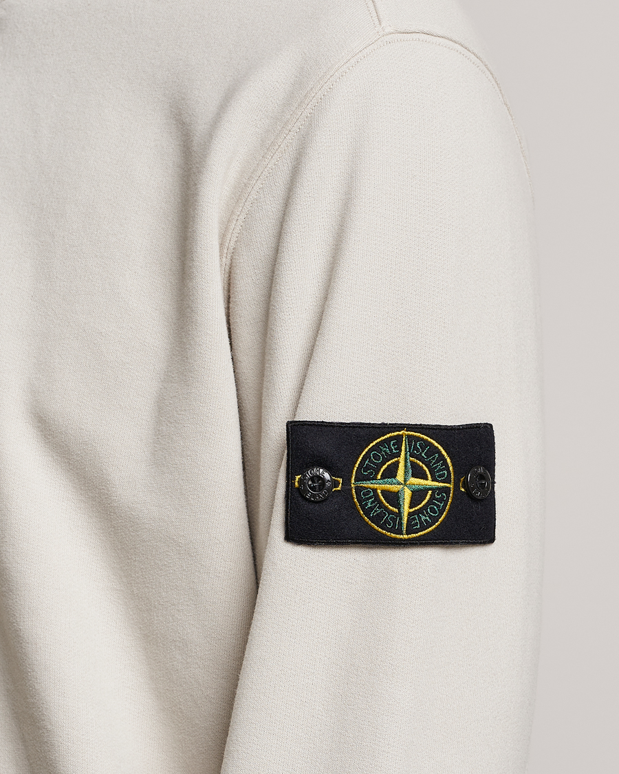 Herre | Gensere | Stone Island | Garment Dyed Fleece Half Zip Plaster