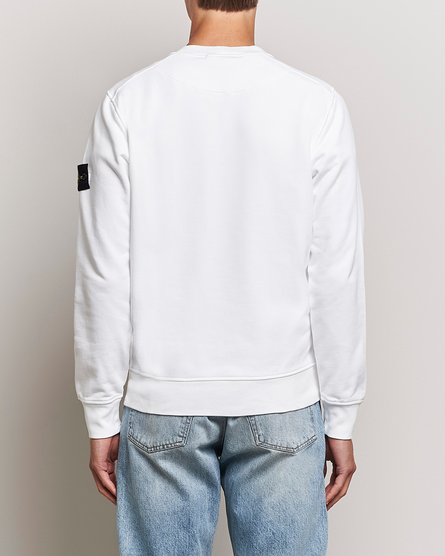 Herre | Gensere | Stone Island | Garment Dyed Fleece Sweatshirt White
