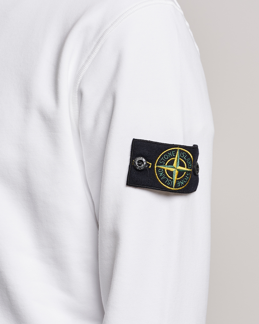 Herre | Gensere | Stone Island | Garment Dyed Fleece Sweatshirt White
