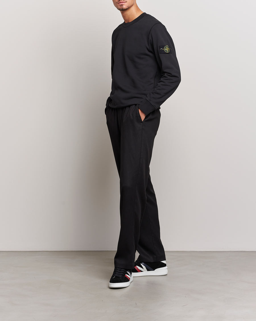 Herre | Gensere | Stone Island | Garment Dyed Fleece Sweatshirt Black