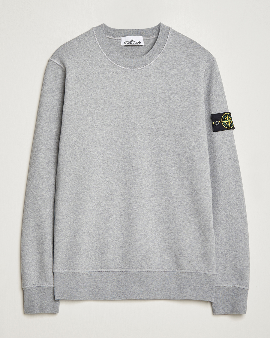 Herre | Gensere | Stone Island | Garment Dyed Fleece Sweatshirt Melange Grey