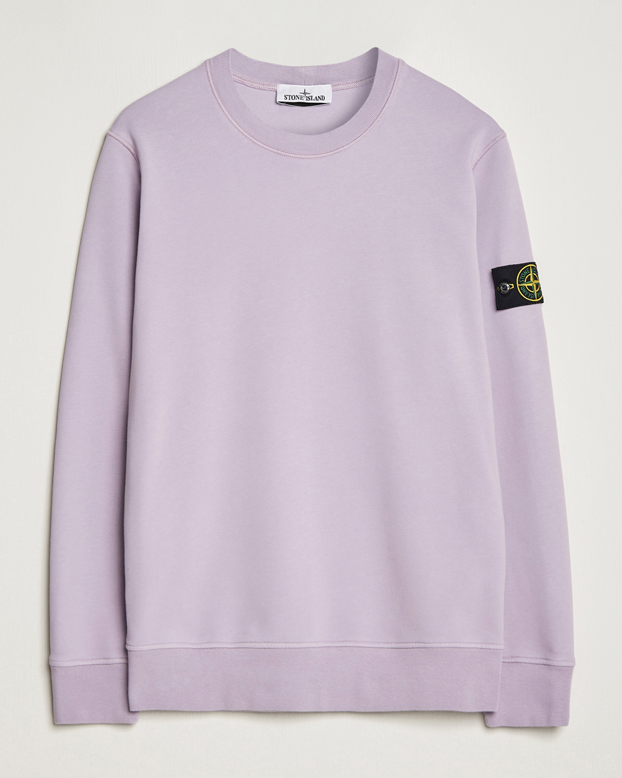 Herre | Gensere | Stone Island | Garment Dyed Fleece Sweatshirt Lavender