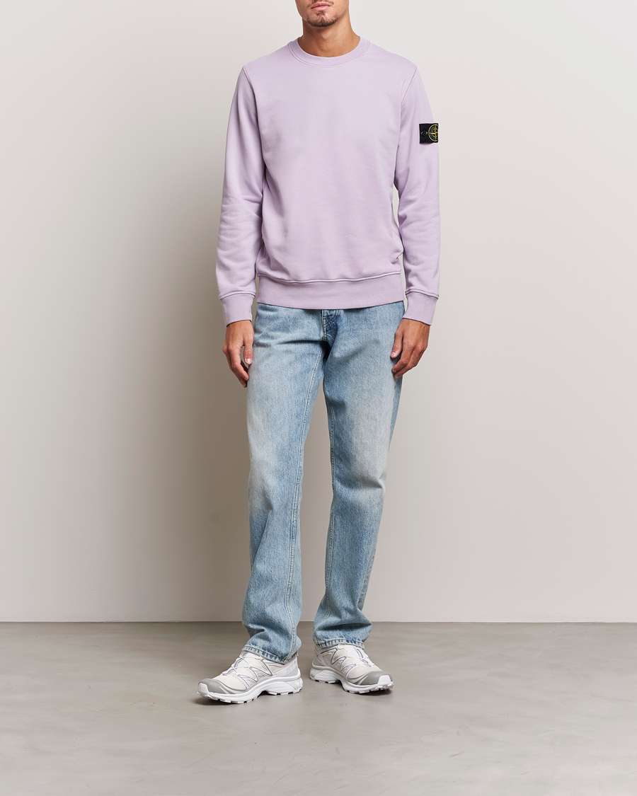 Herre | Gensere | Stone Island | Garment Dyed Fleece Sweatshirt Lavender