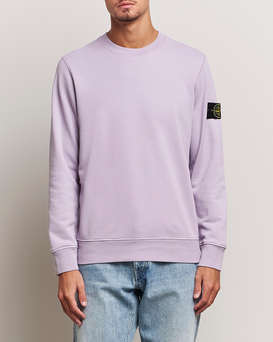Herre | Gensere | Stone Island | Garment Dyed Fleece Sweatshirt Lavender