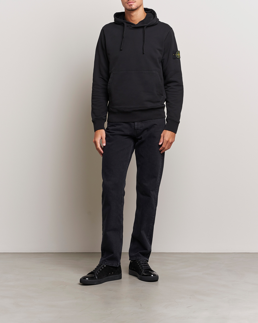 Herre | Gensere | Stone Island | Garment Dyed Fleece Hood Black