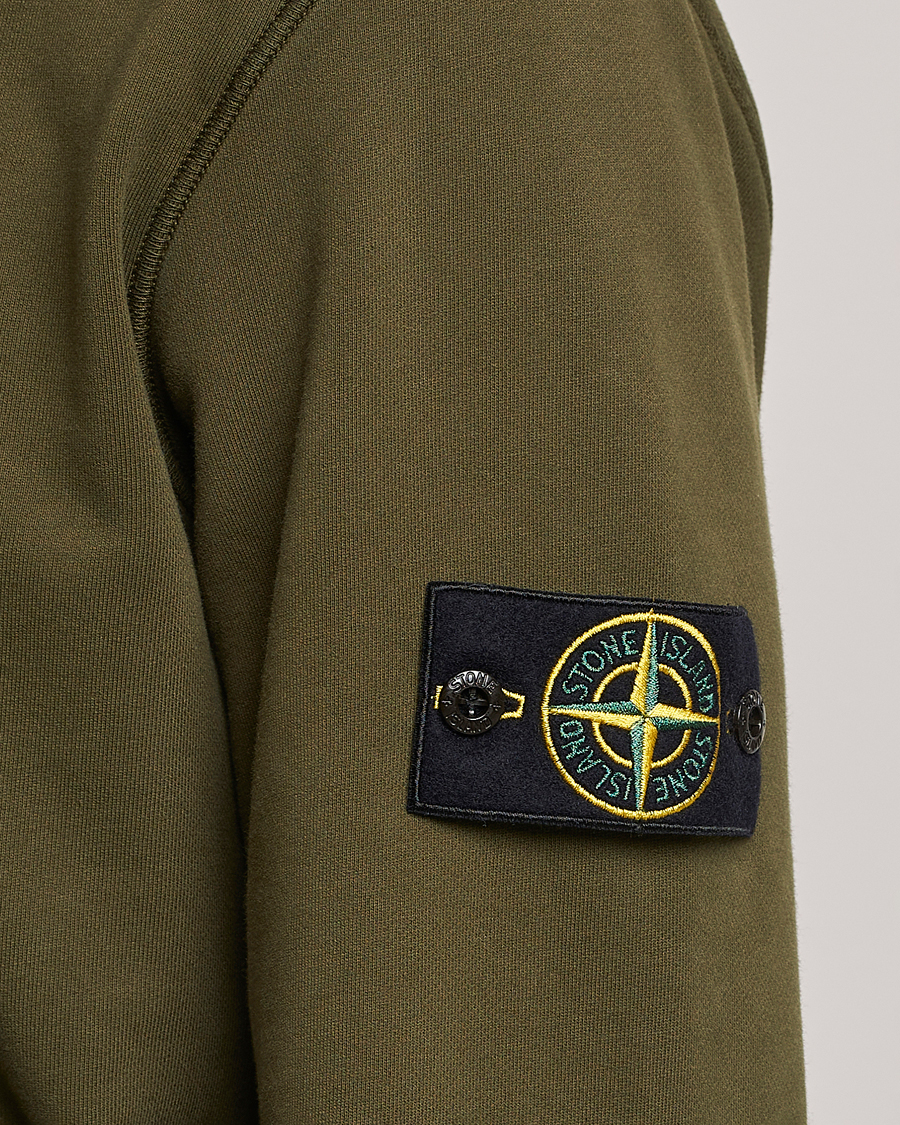Herre | Gensere | Stone Island | Garment Dyed Fleece Hood Olive