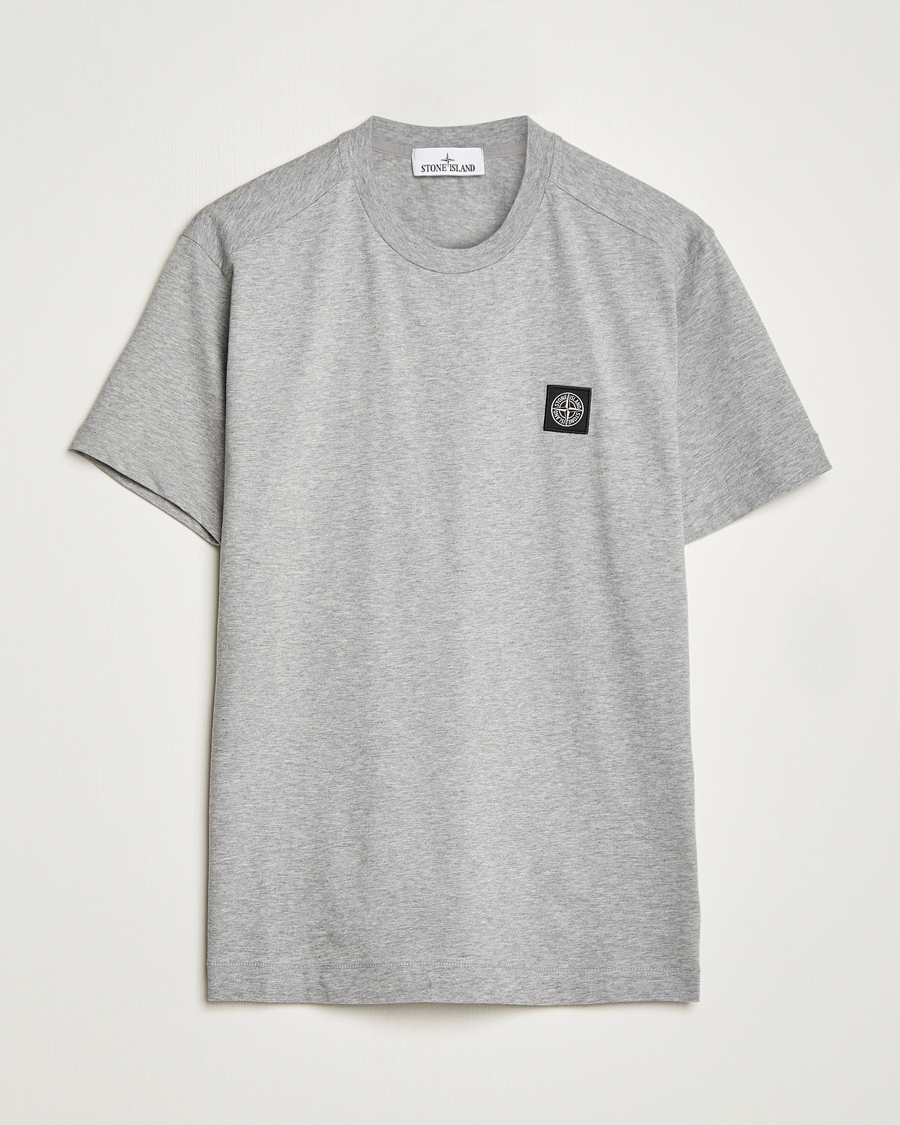 Herre | T-Shirts | Stone Island | Garment Dyed Jersey T-Shirt Melange Grey