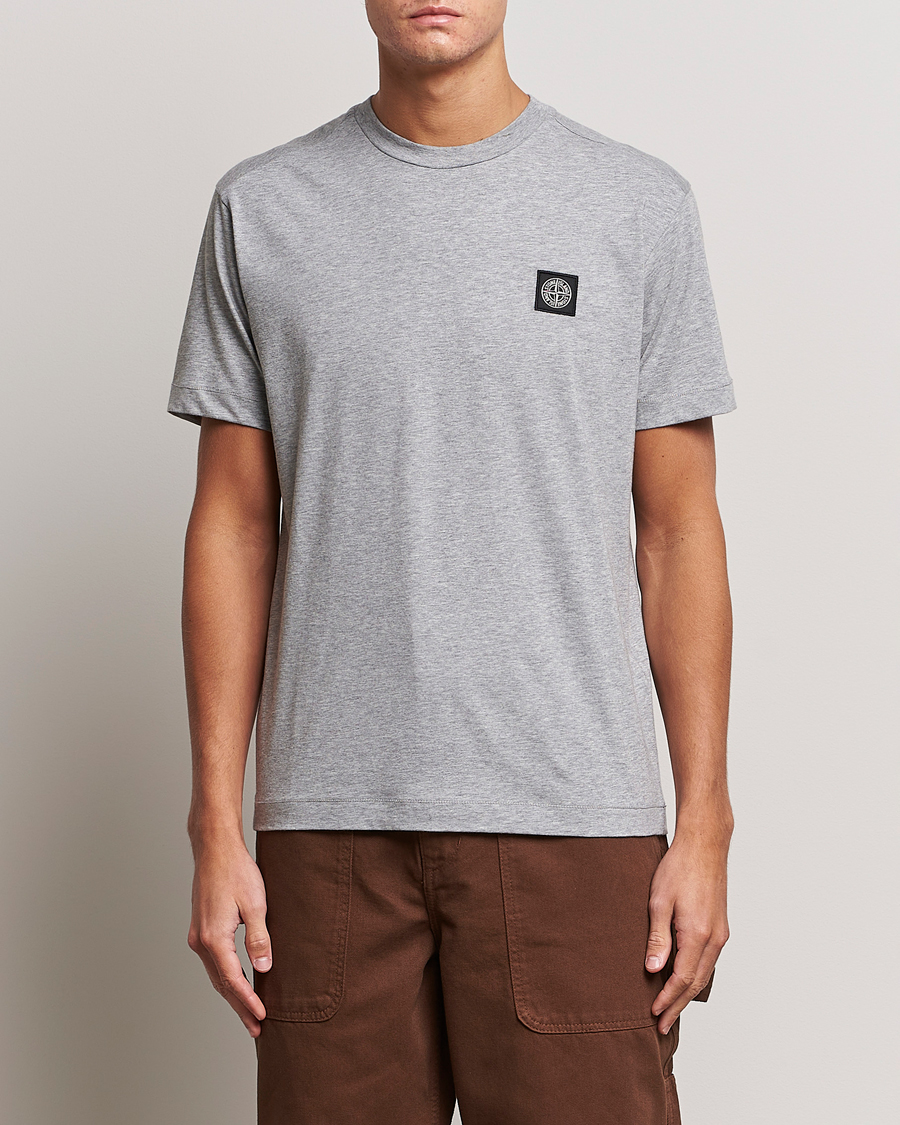 Herre | Kortermede t-shirts | Stone Island | Garment Dyed Jersey T-Shirt Melange Grey